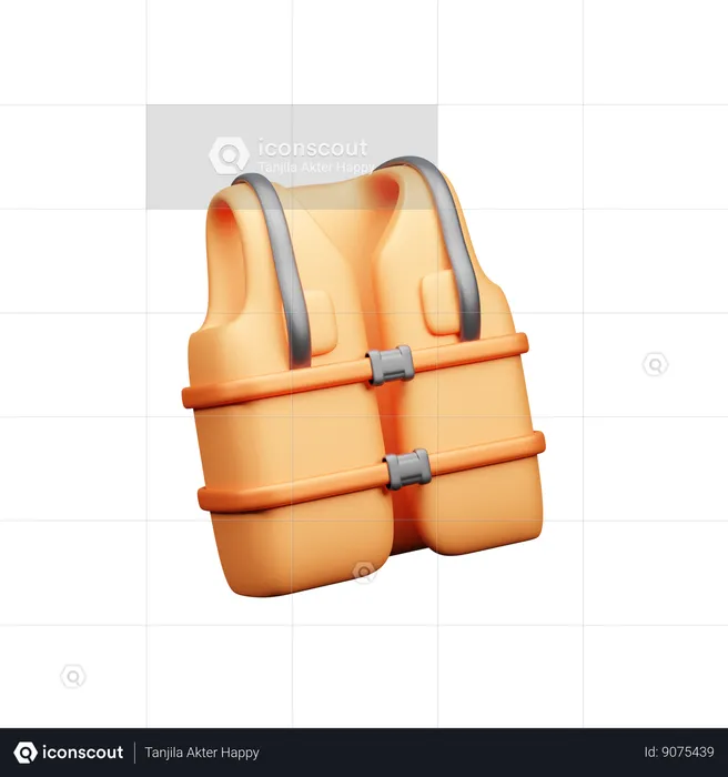 Life Jacket  3D Icon