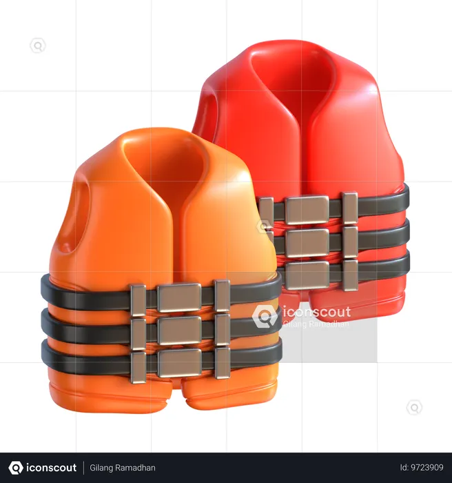 Life Vest  3D Icon