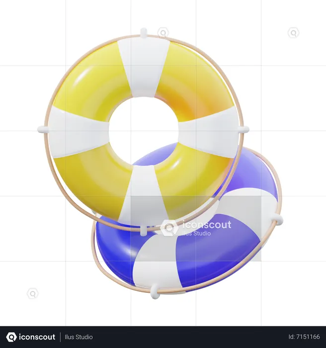 LIfeBuoy  3D Icon