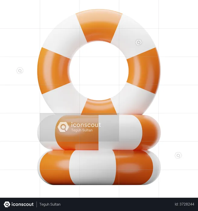 Lifebuoy  3D Illustration