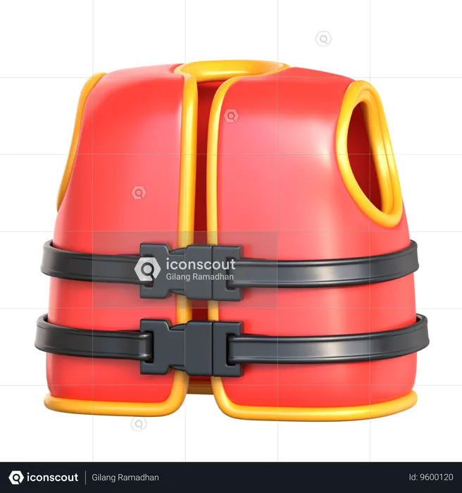 Lifejacket  3D Icon