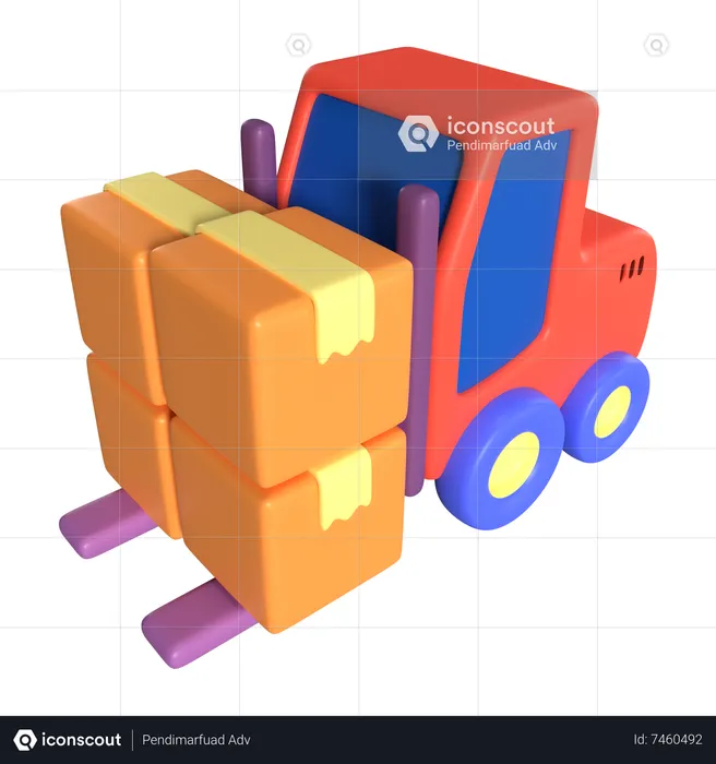Lift Truck  3D Icon