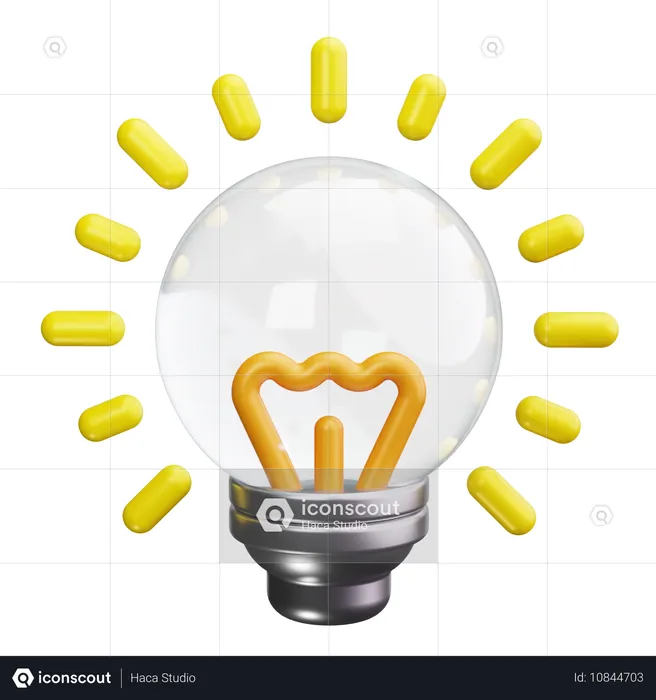 Light bulb  3D Icon