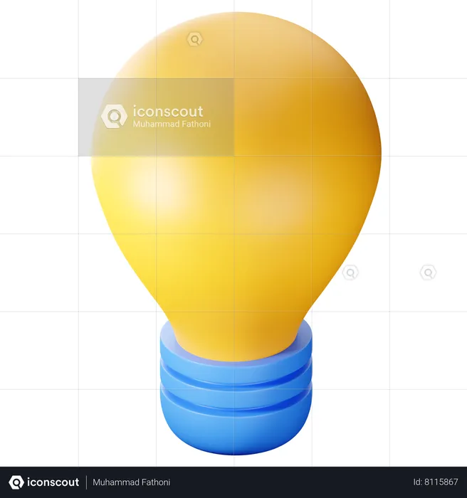 Light Bulb  3D Icon