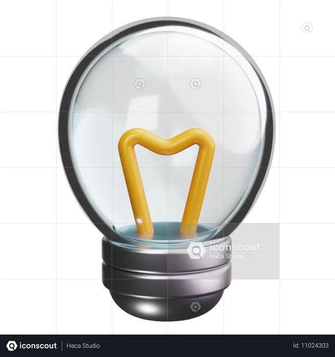 Light Bulb  3D Icon