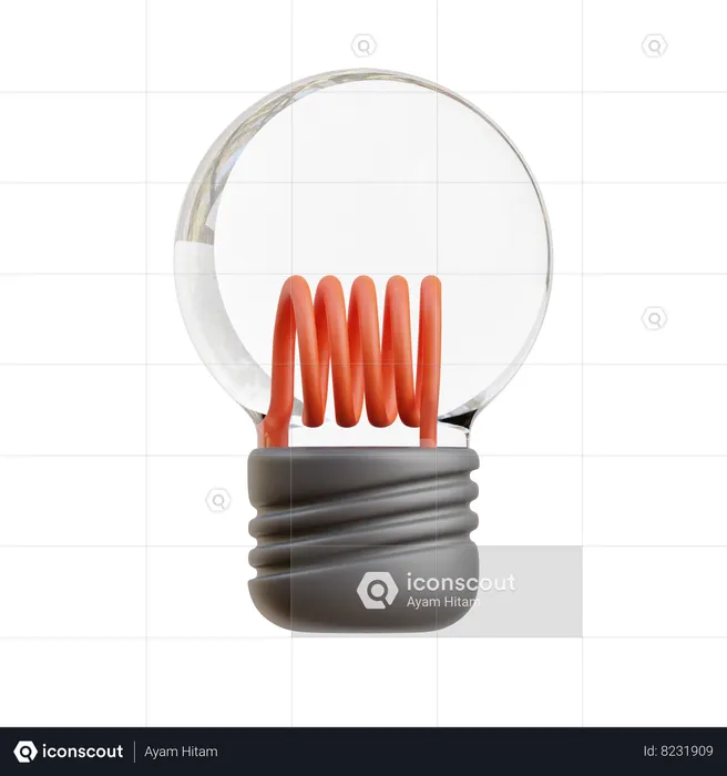 Light Bulb  3D Icon