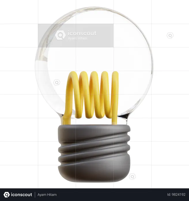 Light Bulb  3D Icon