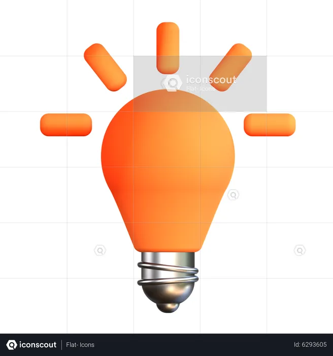 Light Bulb  3D Icon