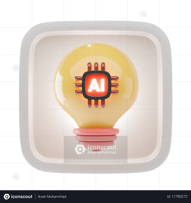 Light Bulb  3D Icon