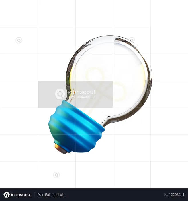 Light Bulb  3D Icon
