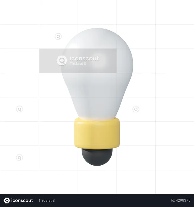Light bulb  3D Illustration