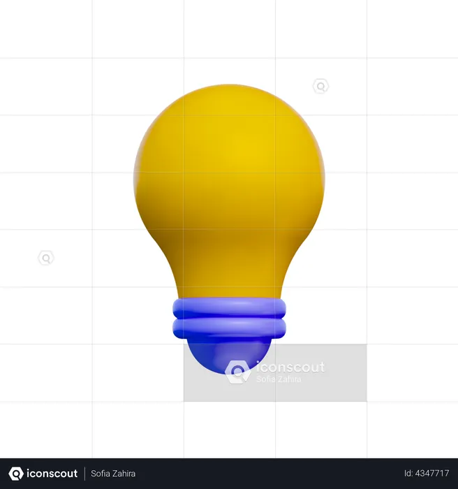 Light bulb  3D Illustration
