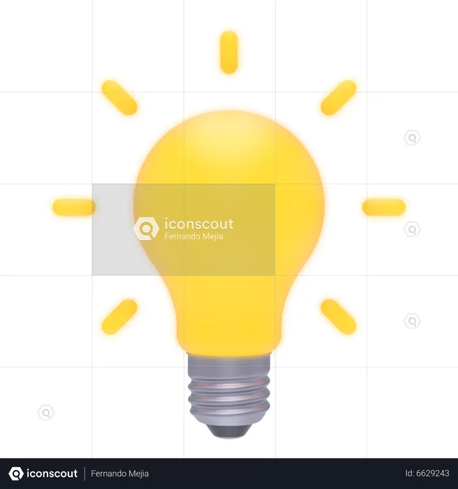 Light-Bulb  3D Icon