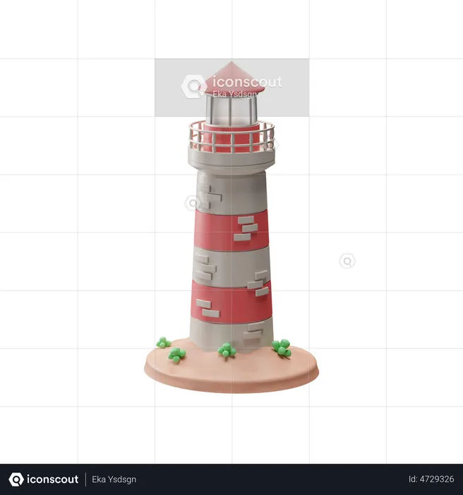 Light House  3D Illustration