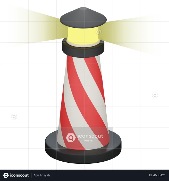 Light House  3D Illustration