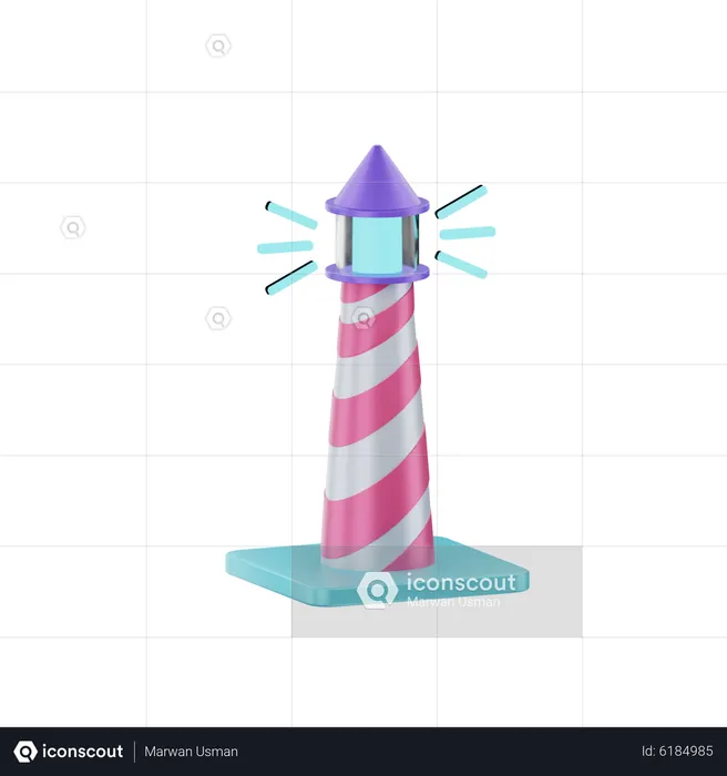 Light Tower  3D Icon