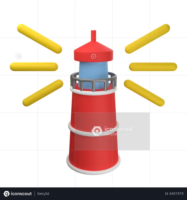 Light Tower  3D Icon