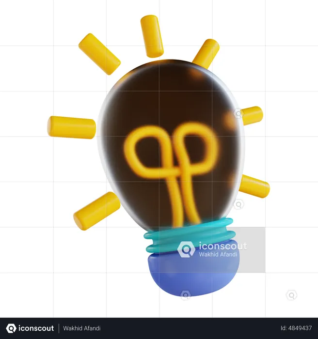 Lightbulb  3D Icon