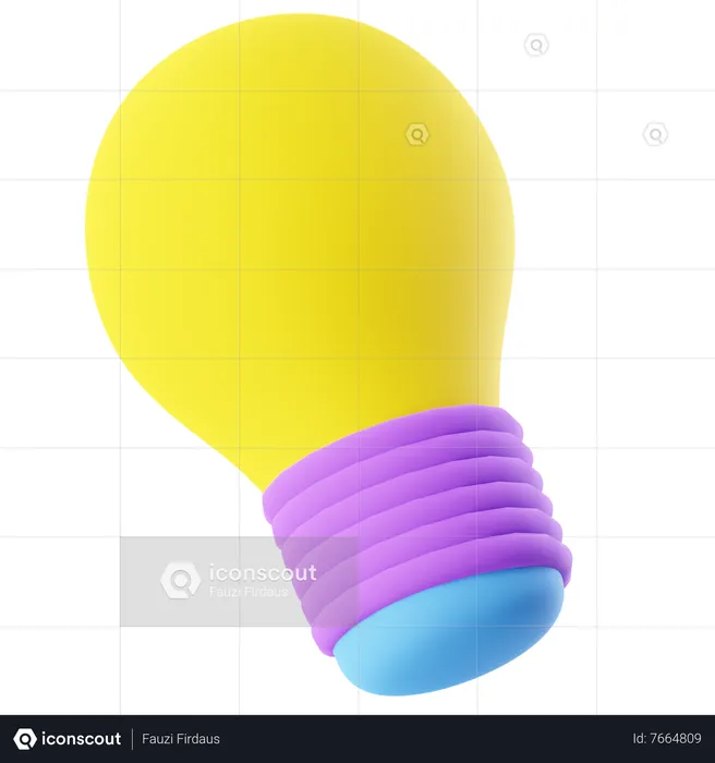 Lightbulb  3D Icon