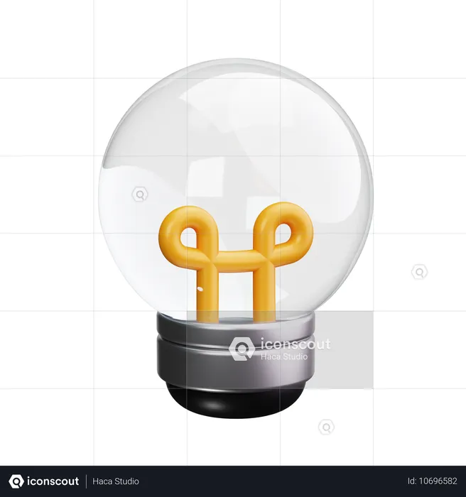 Lightbulb Emoji 3D Icon