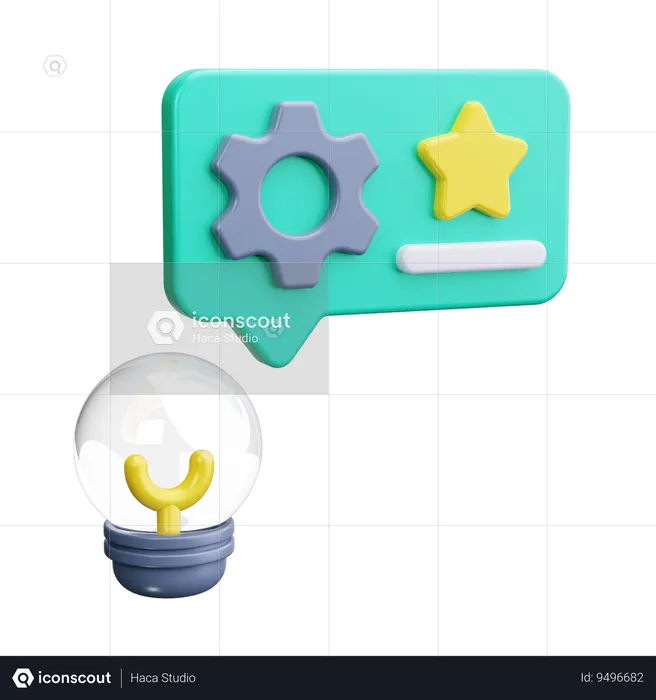 Lightbulb  3D Icon