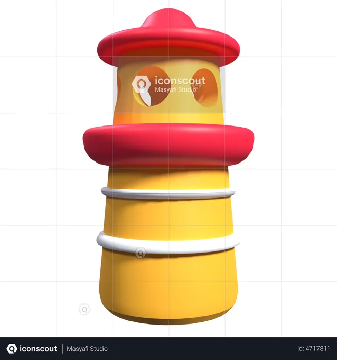 Lighthouse  3D Illustration