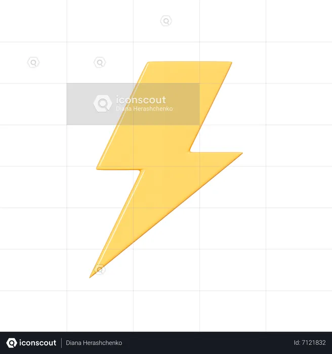 Lightning  3D Icon