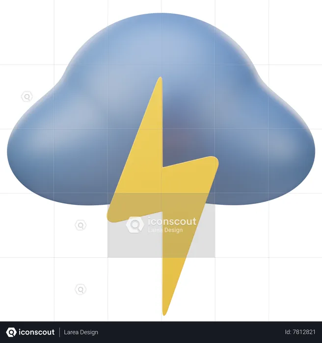 Lightning  3D Icon