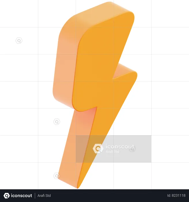 Lightning  3D Icon