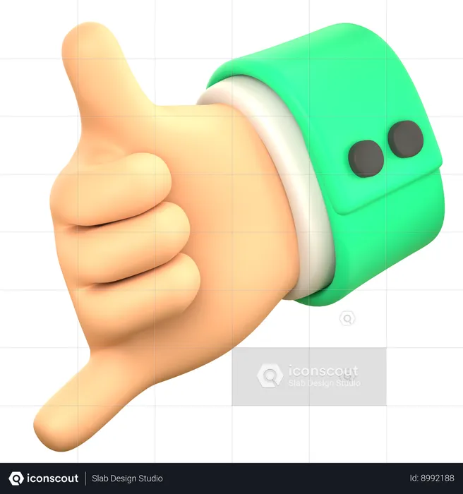 Me chame de gesto com a mão  3D Icon