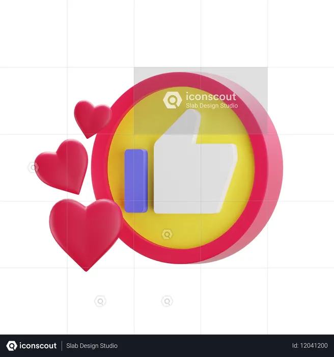 Like  3D Icon
