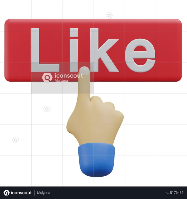 Like Button  3D Icon