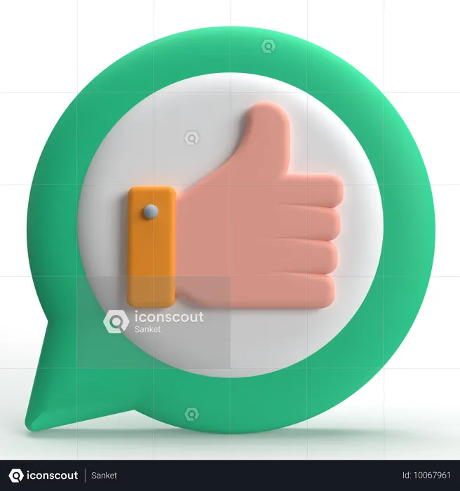 Like Chat  3D Icon