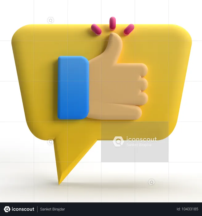 Like Chat  3D Icon