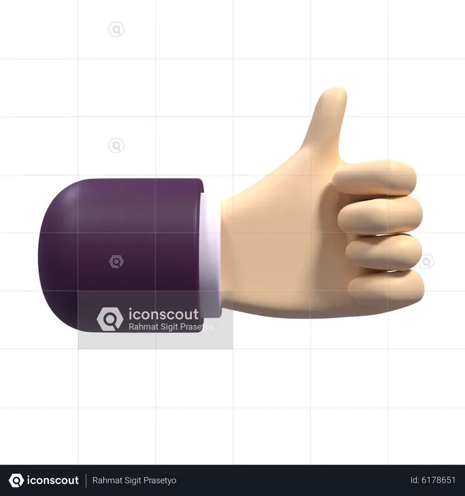 Like Hand  3D Icon