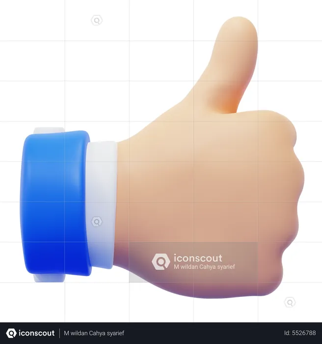 Like Hand Gesture  3D Icon