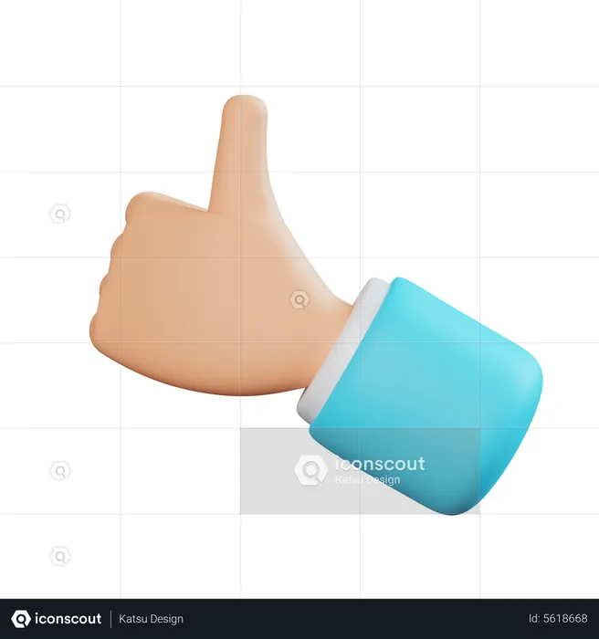 Like Hand Gesture  3D Icon