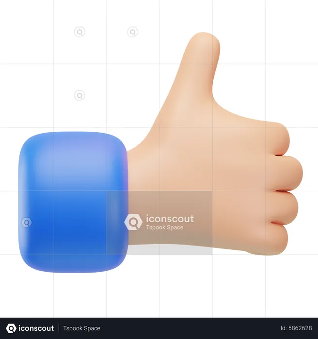 Like Hand Gesture  3D Icon