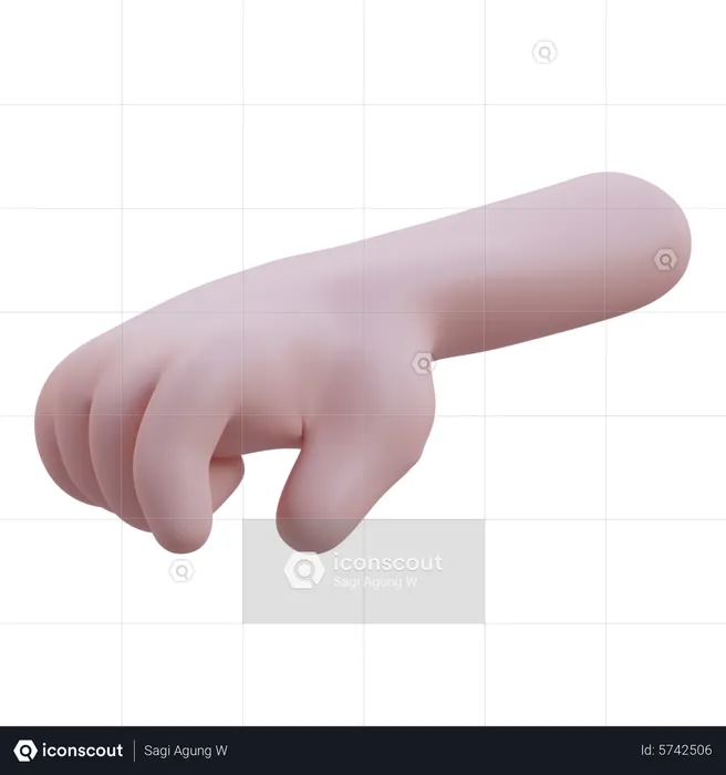 Like Picking Hand Gesture  3D Icon