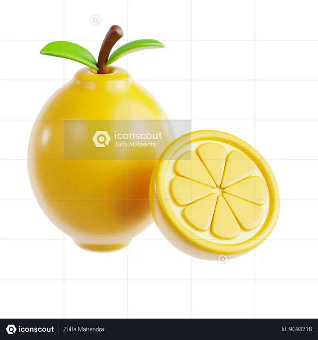 Lime  3D Icon