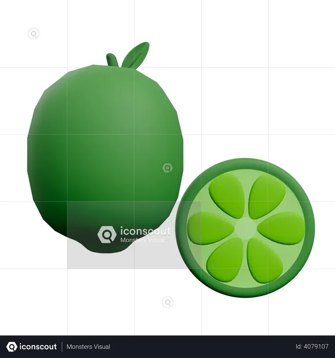 Lime  3D Illustration