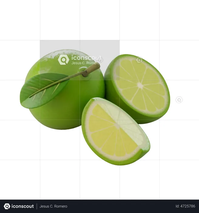 Limes  3D Illustration