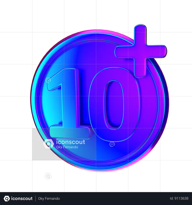 Restriction d'âge 1  3D Icon