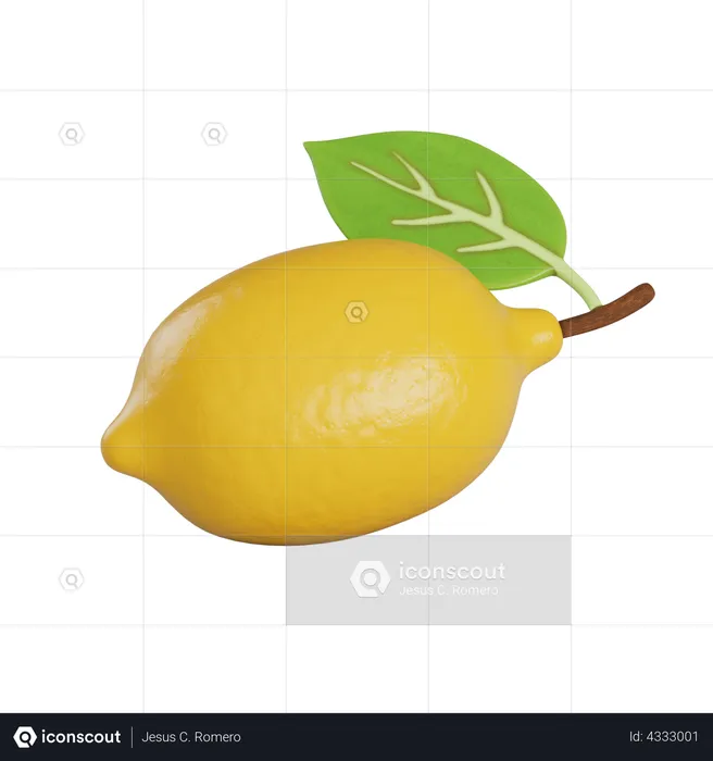 Limón  3D Illustration