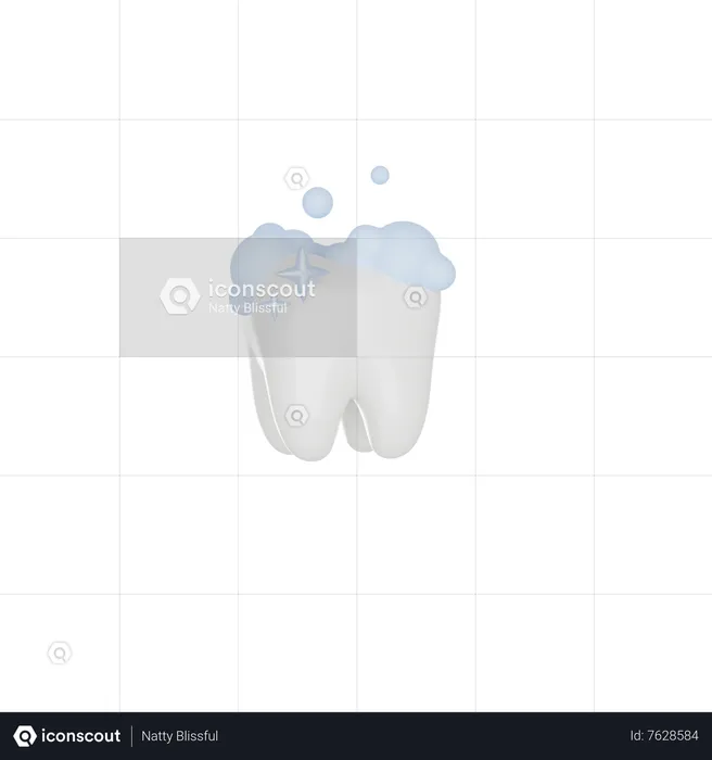 Limpeza dos dentes  3D Icon