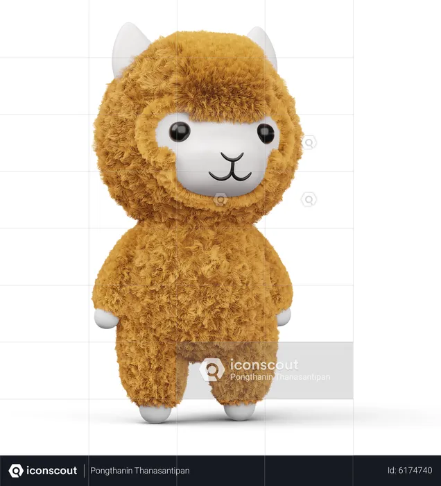 Linda alpaca  3D Icon