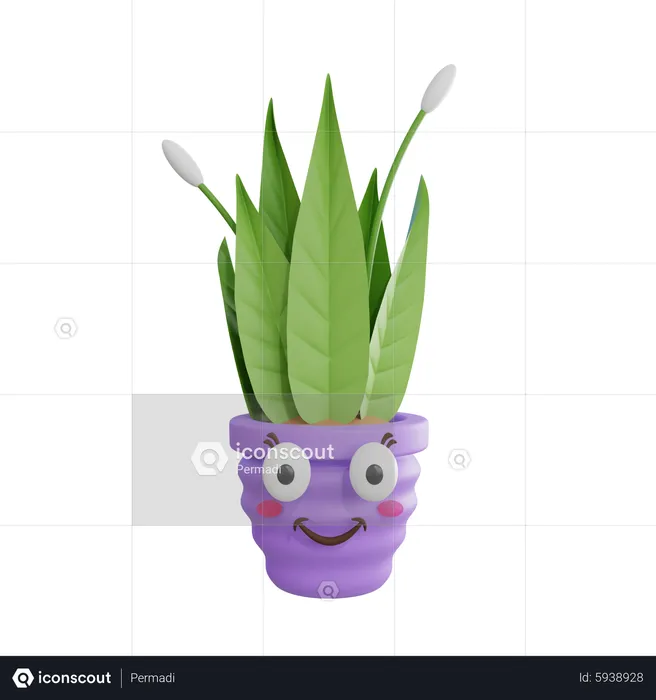 Linda planta  3D Icon