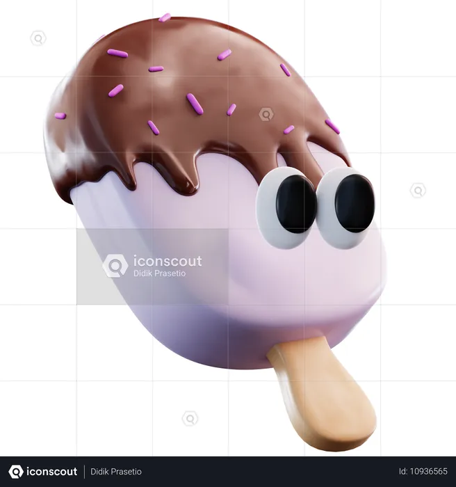 Lindo palito de helado  3D Icon