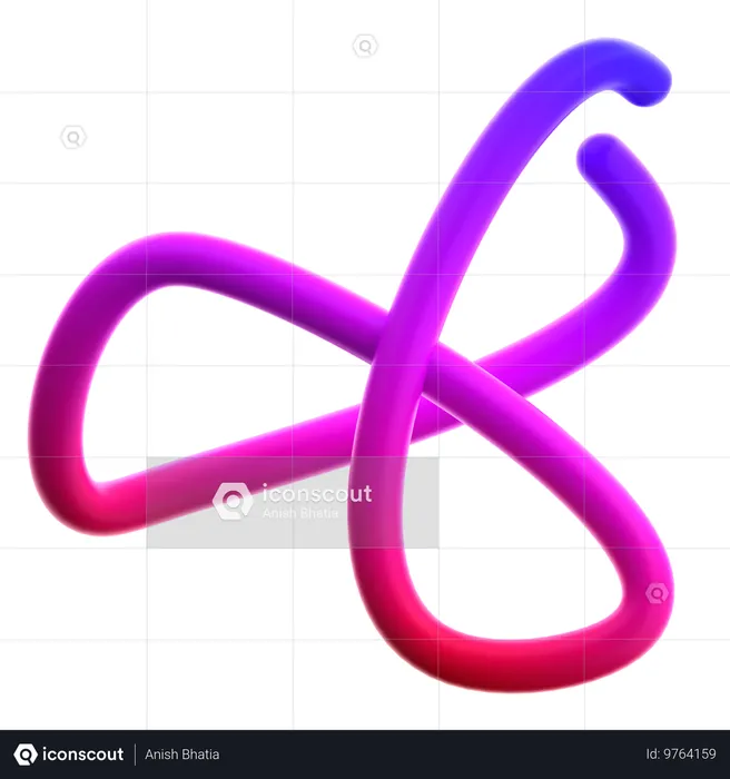 Line  3D Icon