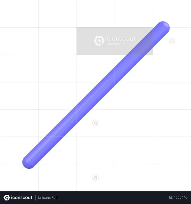 Line  3D Icon